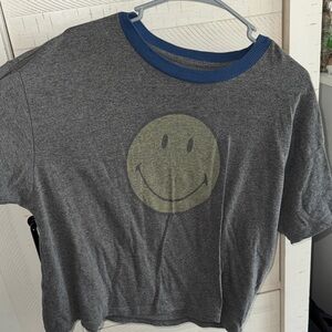Gray Smiley Face A&E T-Shirt